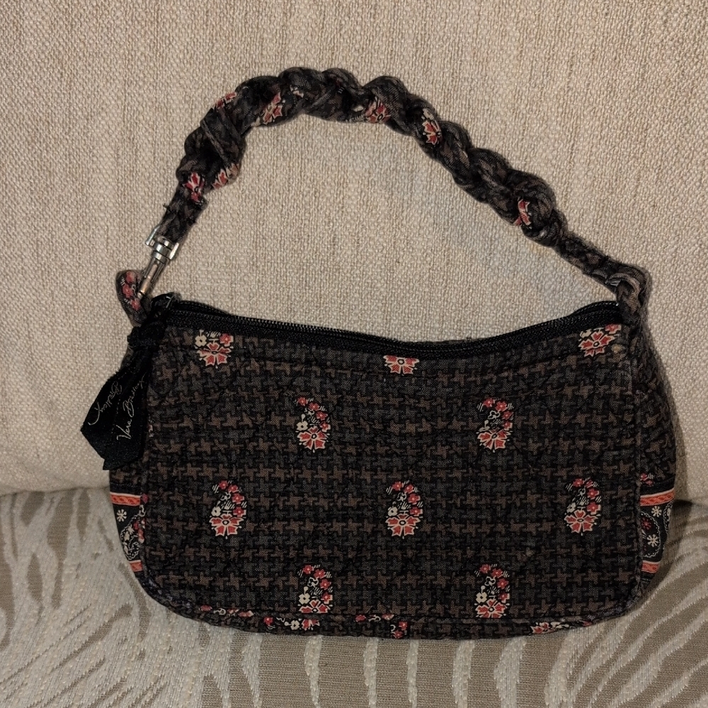 Vera Bradley Black and Pink Floral Women's Bag